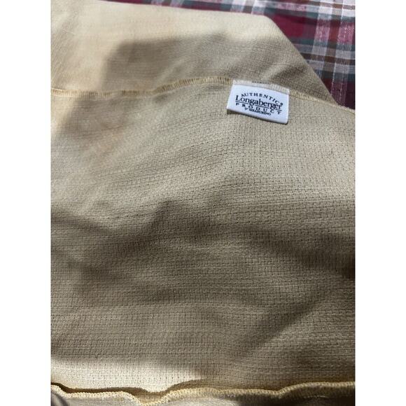 Longaberger 9” Measuring Basket Liner Butternut Yellow Fabric Maize - Picture 2 of 2